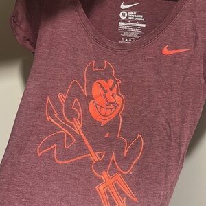 Nike Collegiate collection with sparky Arizona State mascot on the front.